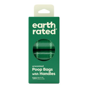 Earthrated Poop Bag with Handles (8 Rolls/120 count)