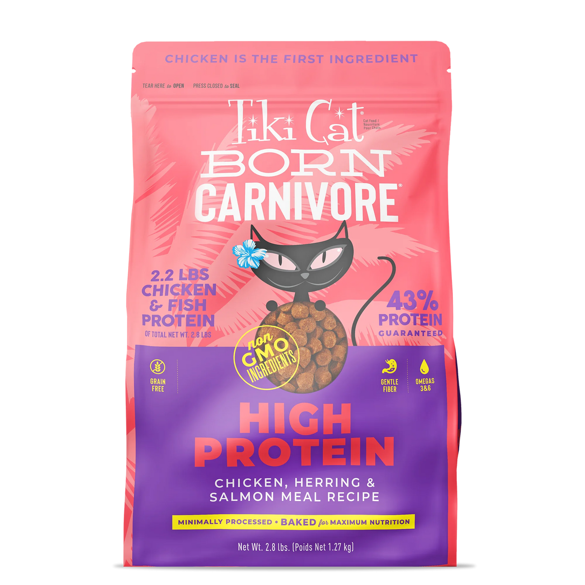 Tiki Cat Carnivore High Protein Chick Herring Salmon (2.8 lbs)