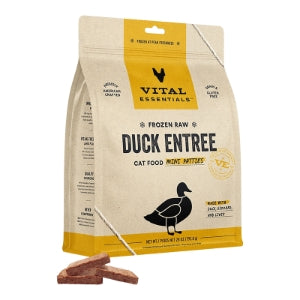 Vital Essentials Cat Frozen Duck Mini Patties (28 oz)