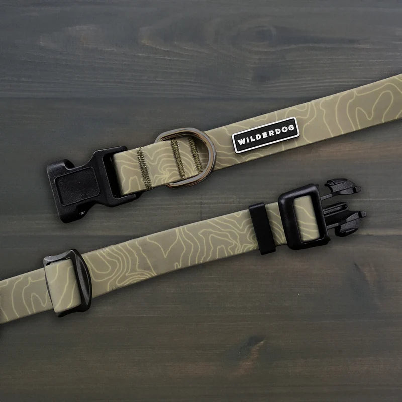 Wilderdog Waterproof Collar Olive (L)