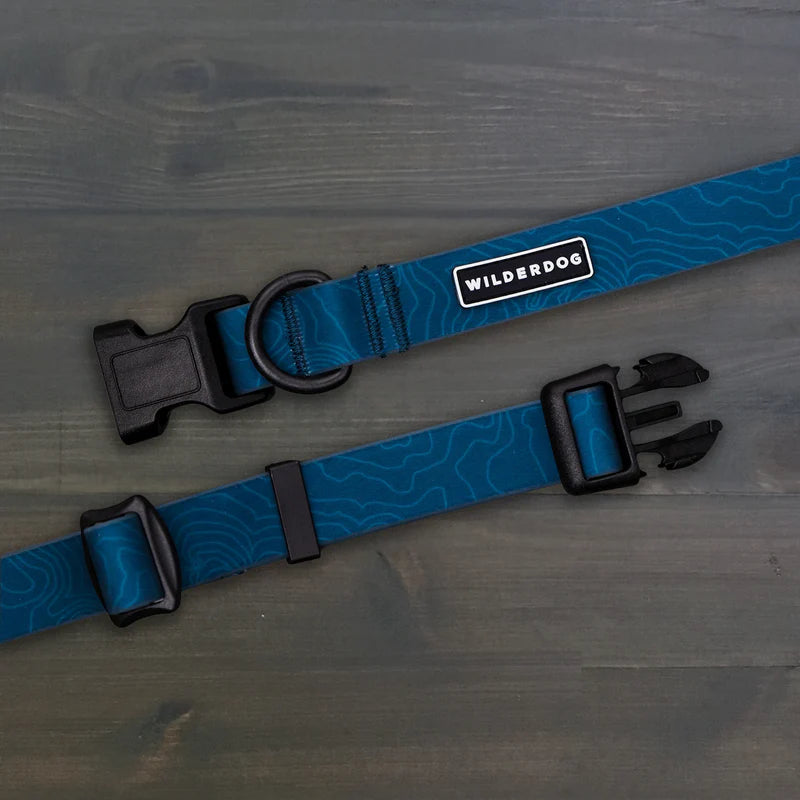 Wilderdog Waterproof Collar Pacific Blue (Med)