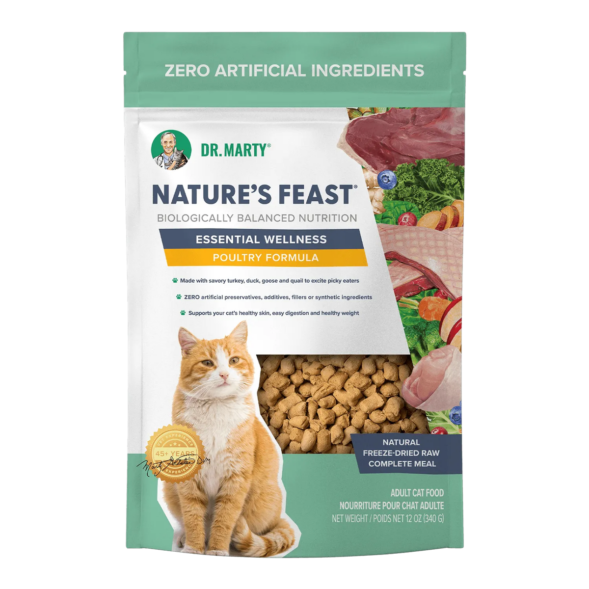 Dr. Marty Nature's Feast Cat Poultry (12 oz)