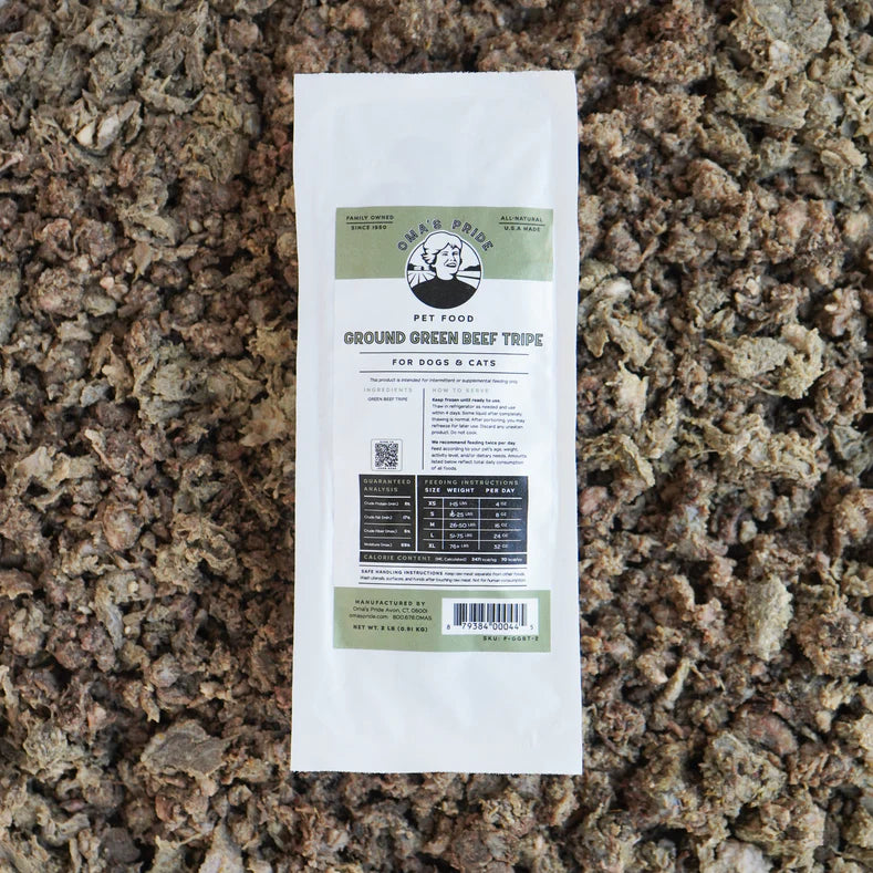 Oma's Pride Green Tripe Beef (1 lb)