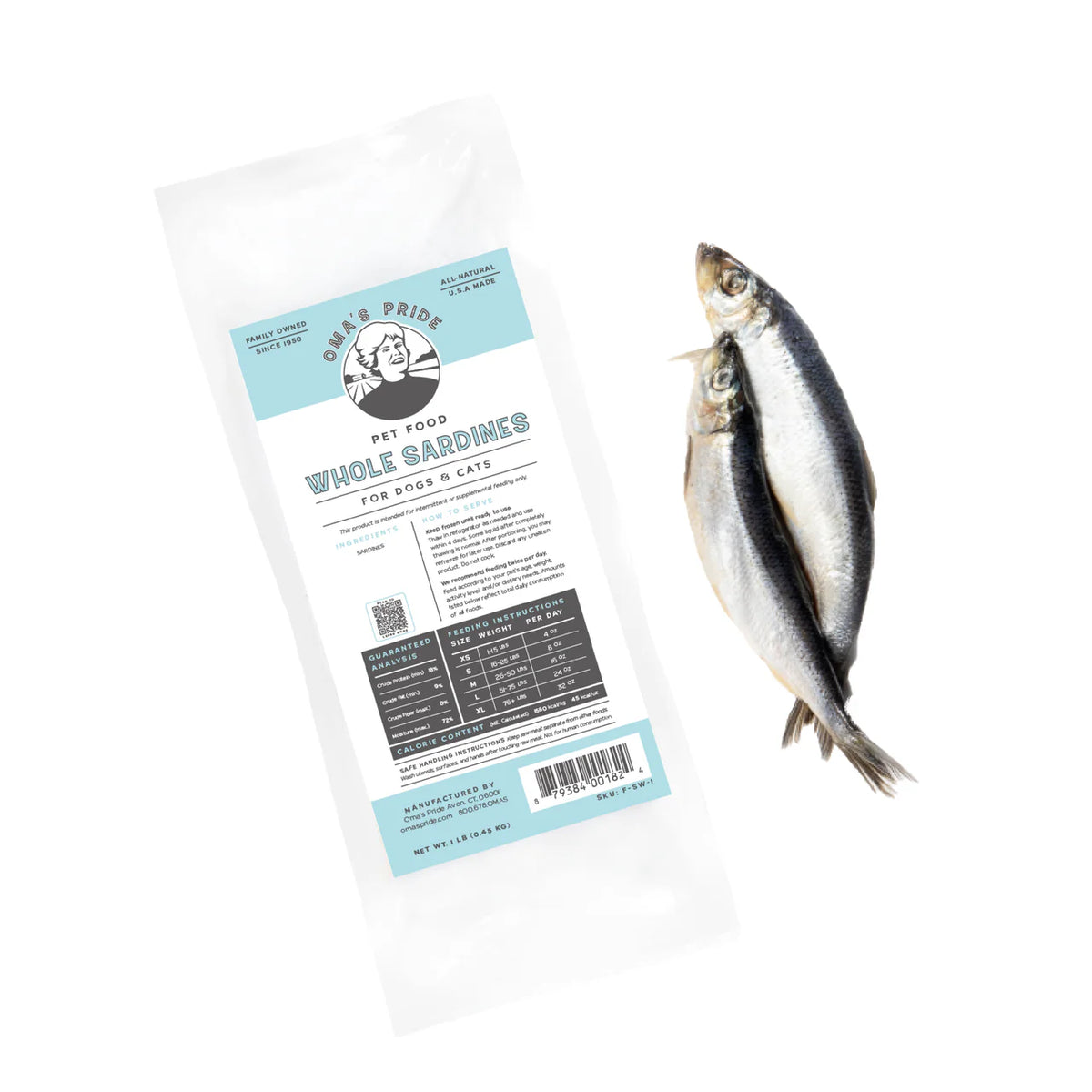 Oma's Pride Whole Sardines (1 lb)