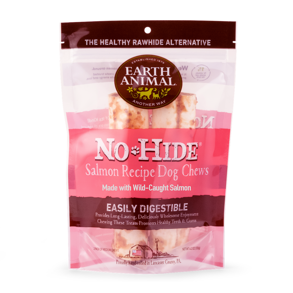 Earth Animal No Hide Salmon (3 pack/med)