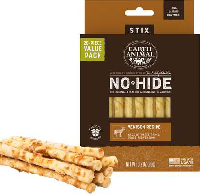 Earth Animal No Hide Venison Stix (20 pack)