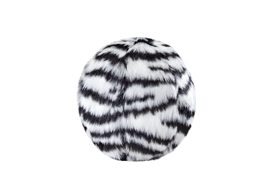 Fluff & Tuff Medium Zebra Ball (Squeakerless)