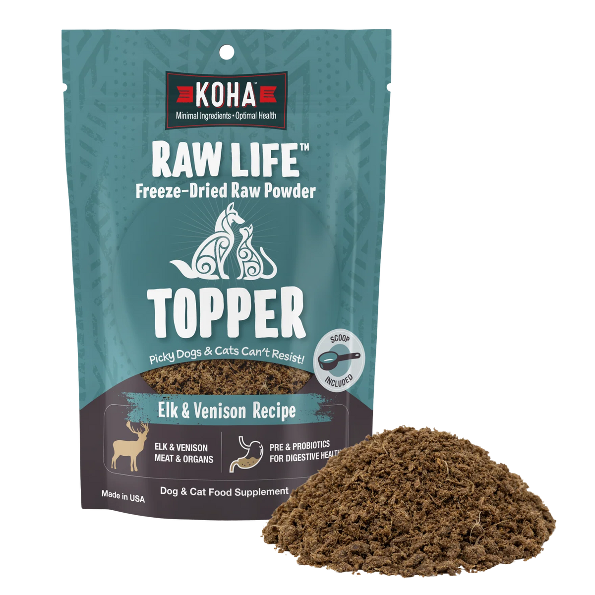 Koha Raw Life Topper Elk & Venison (8 oz)