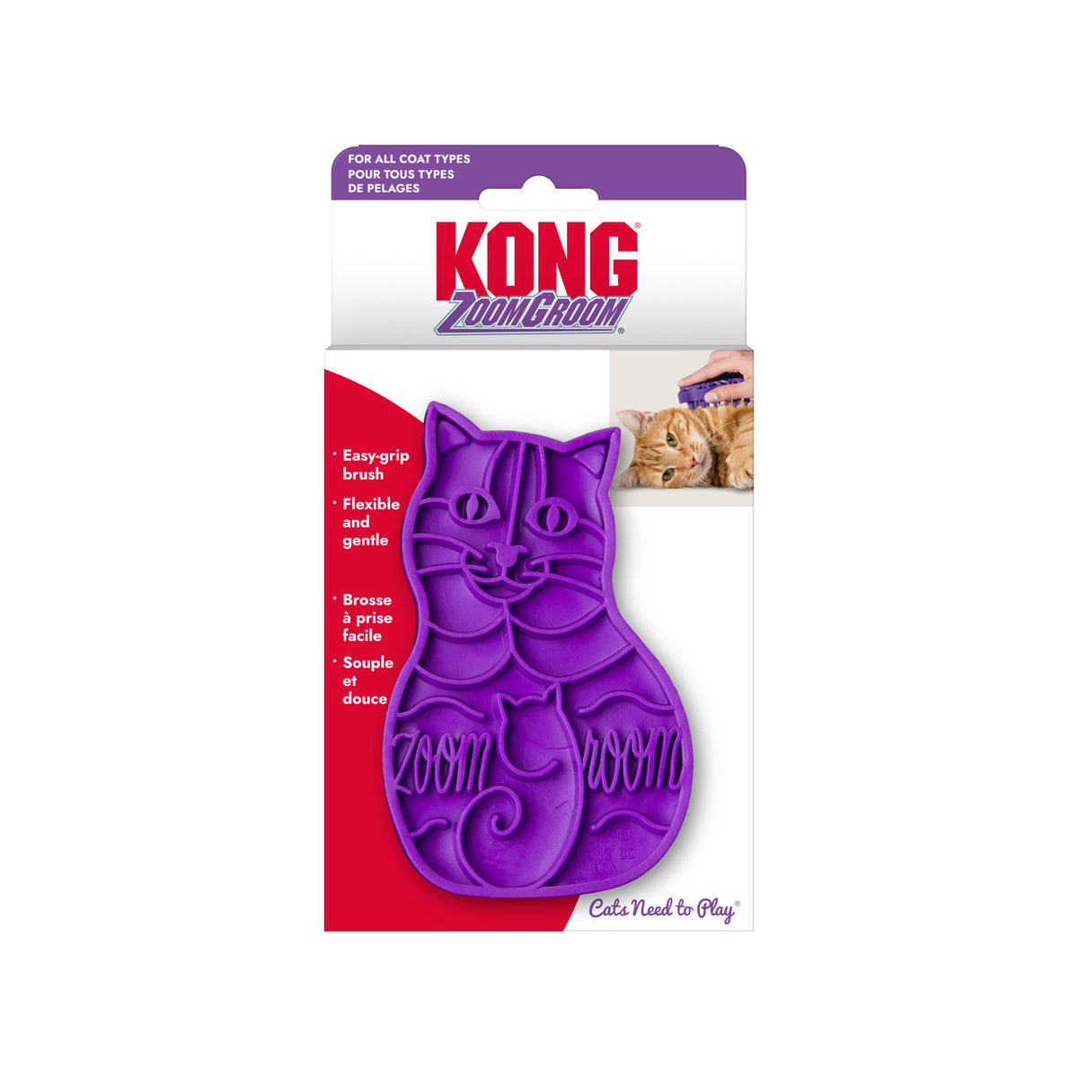 Kong Cat Zoom Groom purple