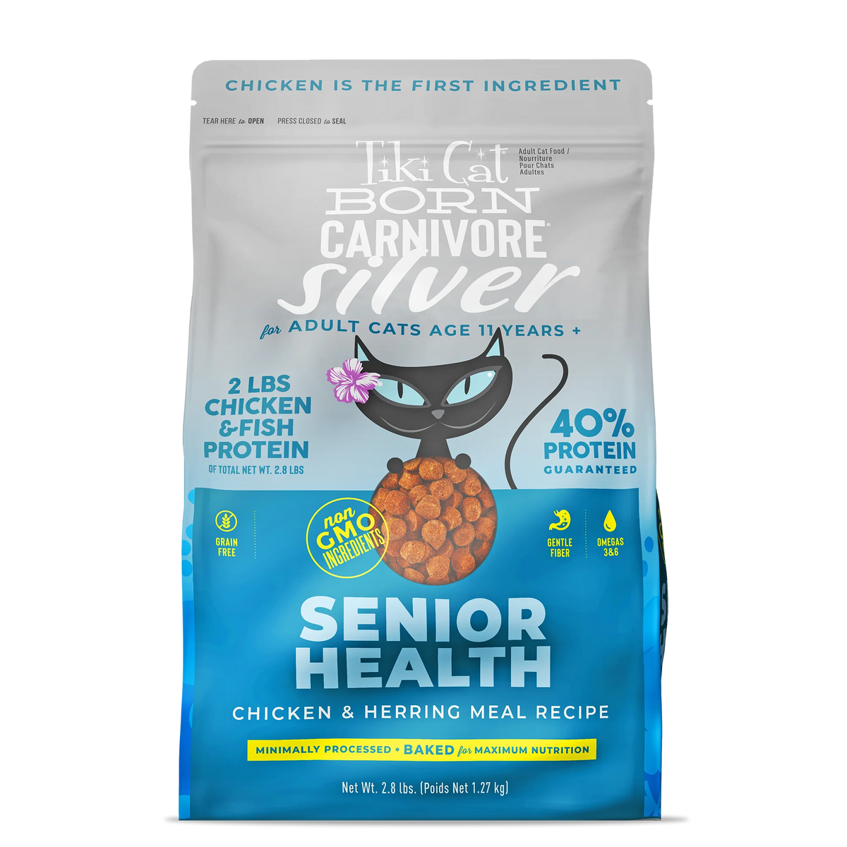Tiki Cat Silver Senior Health Kibble (2.8 lbs)