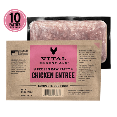 Vital Essentials Frozen Patties Chicken (4.7 lb)