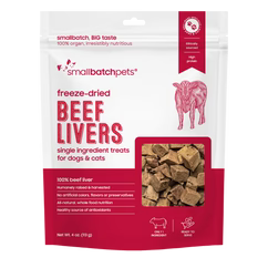 Smallbatch Freeze Dried Beef Livers (4 oz)