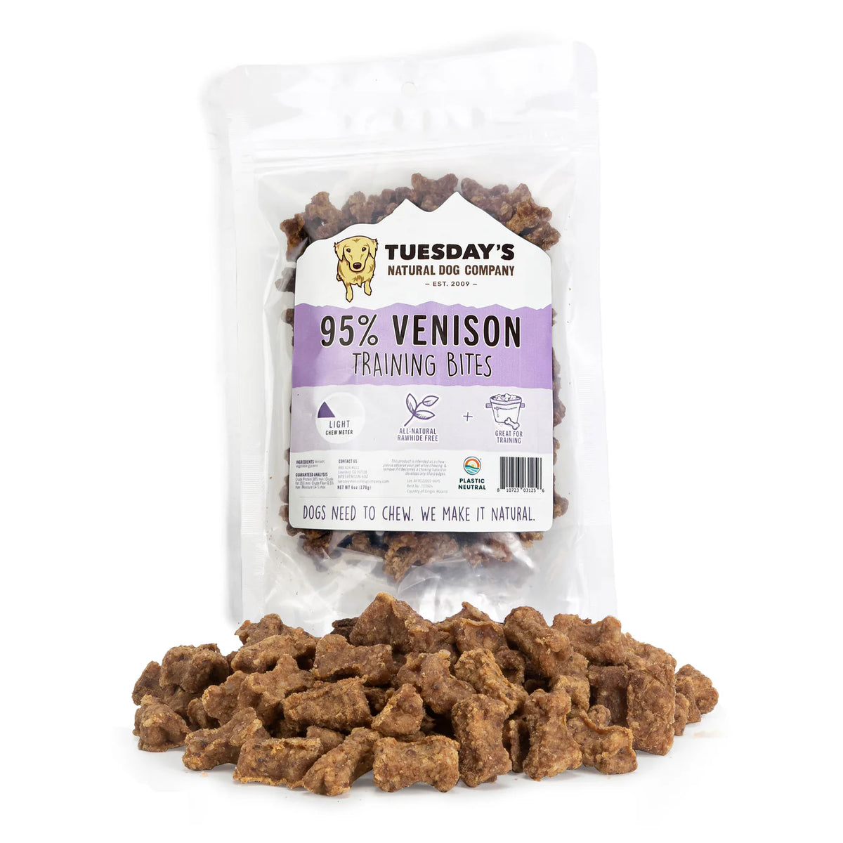 Tuesday's Venison Training Bites (6 oz)