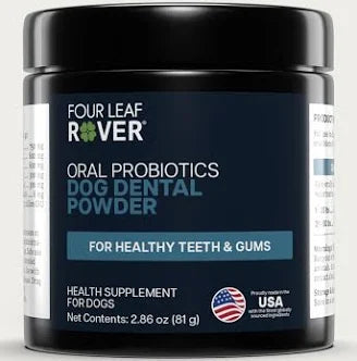 Four Leaf Rover Oral Probiotics Dental Powder (2.86 oz)