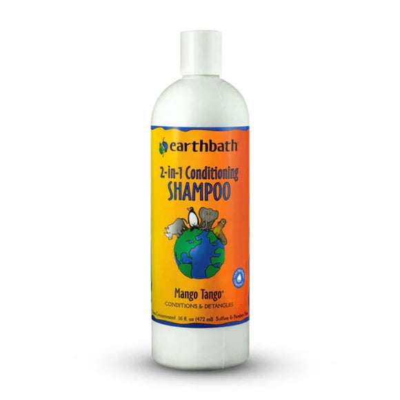 Earthbath 2 in 1 Dog and Cat Shampoo (16 oz)